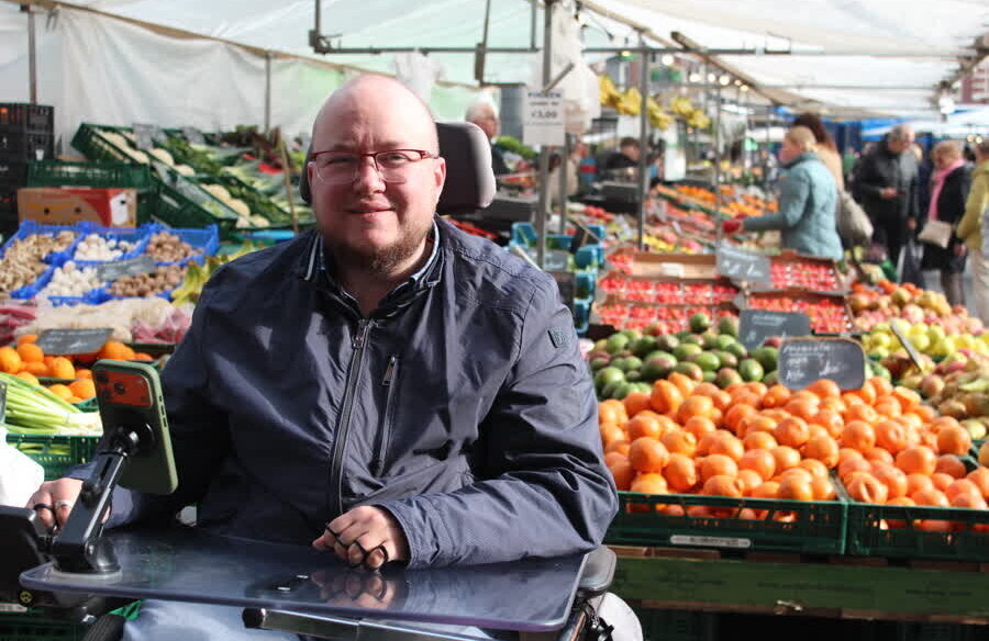 Nick Bootsman op de markt